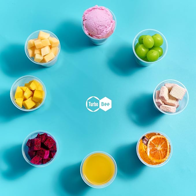 Turbo Bee 500 Pack 9oz Disposable Plastic Cups,Heat-Resistant & Food Safe Drinking Cups for Hot/Cold Beverages, Perfect for Schools, Offices, Events & Commercial Use - Bloomnest