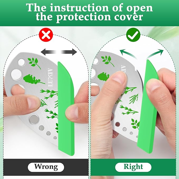 Herb Stripper 9 holes, Luxiv Stainless Steel Kitchen Herb Stripping Tool Loose Leaf Kale Razor Metal Leaf Pealer for Kale, Chard, Collard Greens, Thyme, Basil, Rosemary - Bloomnest