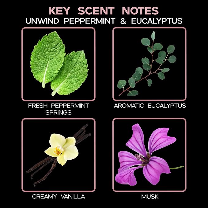 LOVSPA Reed Diffuser Set, Unwind Eucalyptus & Mint Scented Oil Diffuser with Sticks, Home Fragrance Accessories for Bathroom Shelf Decor, Aroma Diffusers for Home or Office Desk, USA Made - Bloomnest