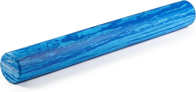 OPTP PRO-Roller Soft Density Foam Roller – Low Density Soft Foam Roller for Physical Therapy, Pilates, Yoga Foam Roll Exercises, and Muscle Recovery - Blue 36" x 4" - Bloomnest