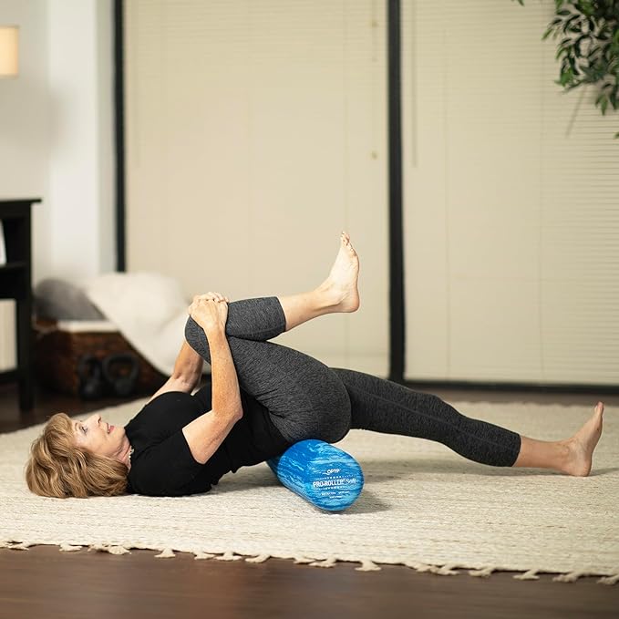 OPTP PRO-Roller Soft Density Foam Roller – Low Density Soft Foam Roller for Physical Therapy, Pilates, Yoga Foam Roll Exercises, and Muscle Recovery- Blue 36" x 6" - Bloomnest