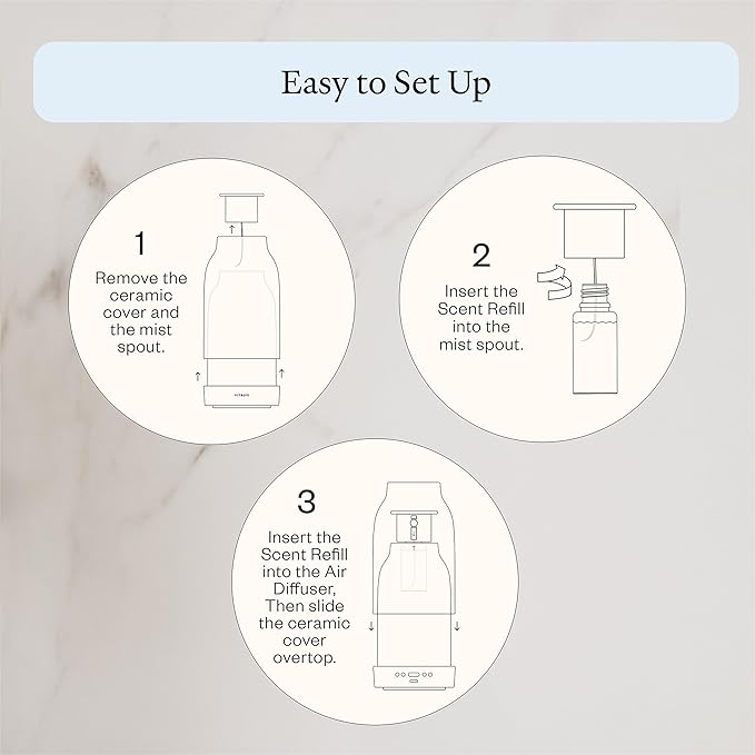 Vitruvi Sleep Scent Refill for Air Diffuser – Calming Essential Oil Blend for Bedtime – Waterless Diffusing Compatible Only with Vitruvi Air Waterless Diffuser | 01 Fl Oz. (Pack of 1) - Bloomnest