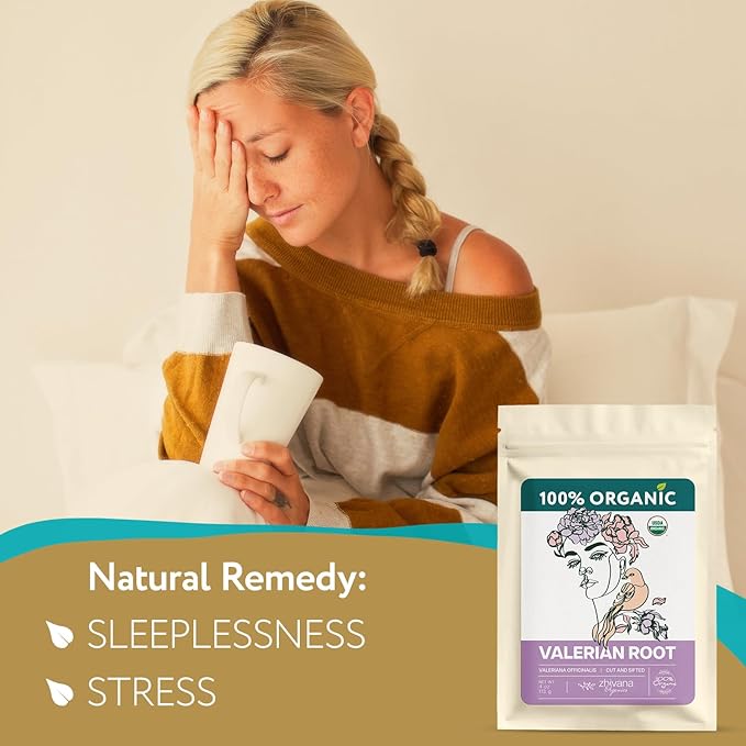 Super Value Pack 5 LB - Organic Valerian Root Tea - Stress Release, Nervous System Support - Sleep Better & Longer - Bloomnest
