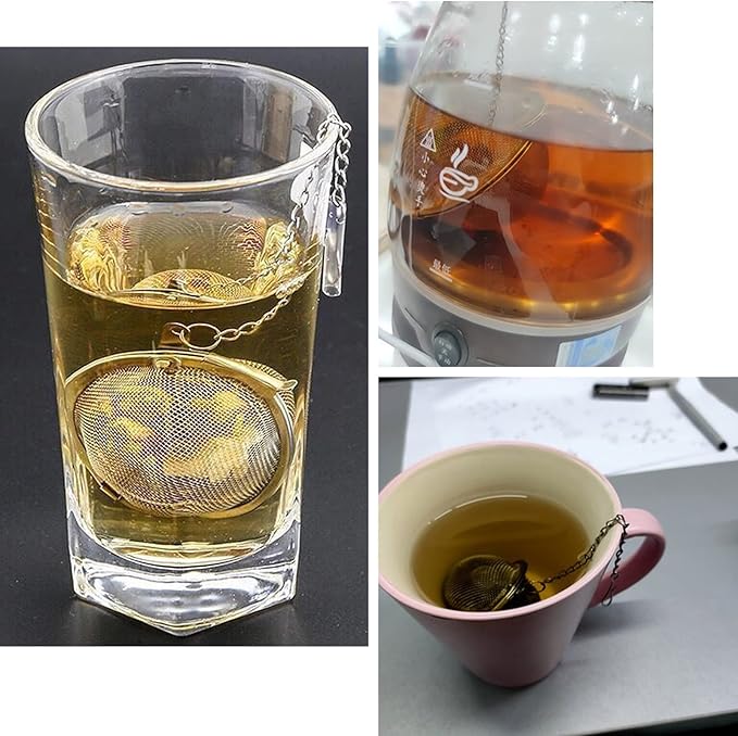 5PCS Tea Infuser, Upgraded Tea Strainer, Premium Tea Infusers for Loose Tea, Tea Steeper, Tea Ball for Tea Flavoring Herbal Spices Seasonings - Bloomnest