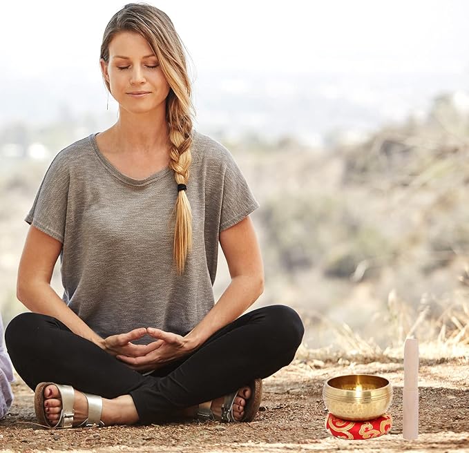 Singing Bowls, Tibetan Singing Bowl Set, Meditation Bowl, Sound Bowls-Easy To Play for Beginners - Bloomnest