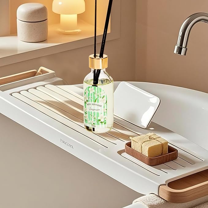 Reed Diffuser Set of 3 - Linen Lavender Jasmine Oil Diffuser with 15 Sticks, Reed Diffusers for Home Bathroom Shelf Air Freshener, 1.7 Fl. Oz Each, Total 5.1 Fl. Oz - Bloomnest