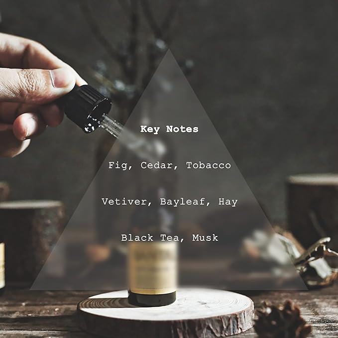 Noir Diffuser Oil, Niche Scent, Luxury Fig, Bay Leaf, Cedar, Vetiver, Musk, Tobacco, Black Tea Essential Oils Blend for Ultrasonic Diffuser Scent Projects(.33 oz/10 ml) - Bloomnest