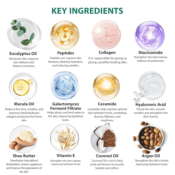 35 Pcs Valentines Day Gifts for Women, Eucalyptus Bath & Body Gift Basket, Self-Care Relaxation Set, Face Skin Care Kit, Home Spa Gift, Face Oil, Birthday, Christmas, Mother's Day, Anniversary