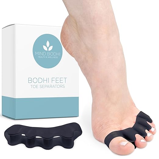 Mind Bodhi Toe Separators/Toe Spacers - For Men and Women - Regular Size – Black - Bloomnest
