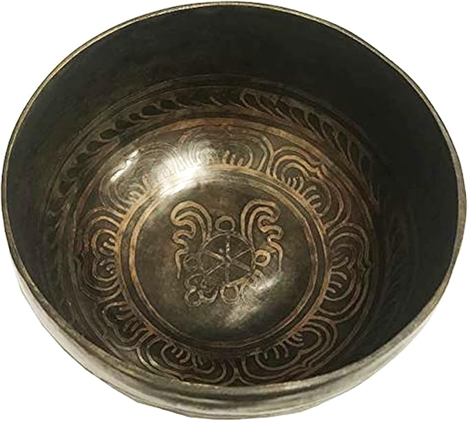 Sacral Chakra Antique Hand Pounded Singing Bowl Nepal [ 411 SB, 5.75 inch diameter ] - Bloomnest