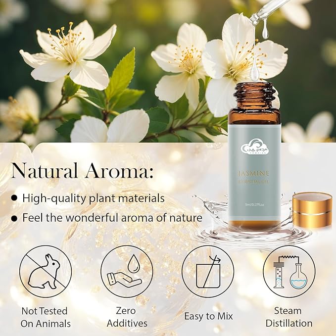 Fragrance Essential Oils Set - 14pcs, Aromatherapy Oils for Skin, Diffusers, Home Care, Humidifier Laundry, Candle Making - Tea Tree, Sandalwood, Lavender, Vanilla, Eucalyptus and More (5mL) - Bloomnest