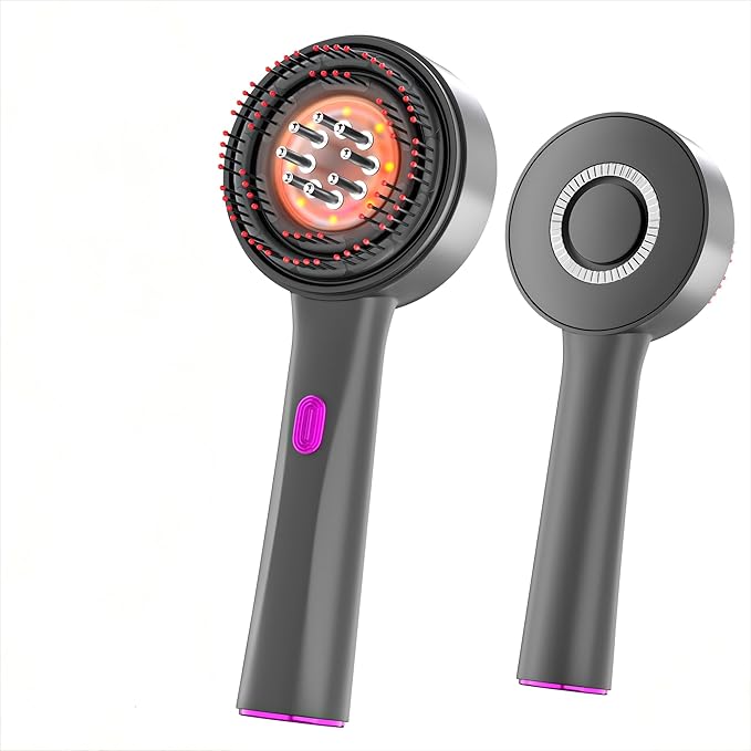 Upgrade 2 in 1 Hair Oil Applicator,Cordless Electric Hair Brushes and Scalp Massager, IPX7 Waterproof, Portable Hair Care Tool for Home ENCHE