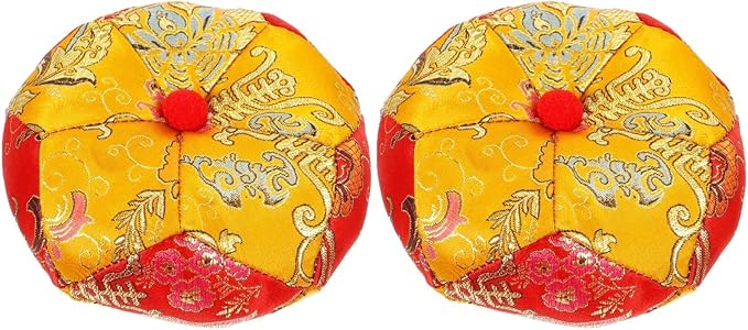 2pcs Buddhist Sound Bowl Cushion Pad Tibetan Singing Bowl Holder for Meditation Durable Embroidered Design Essential Buddhist Accessory - Bloomnest