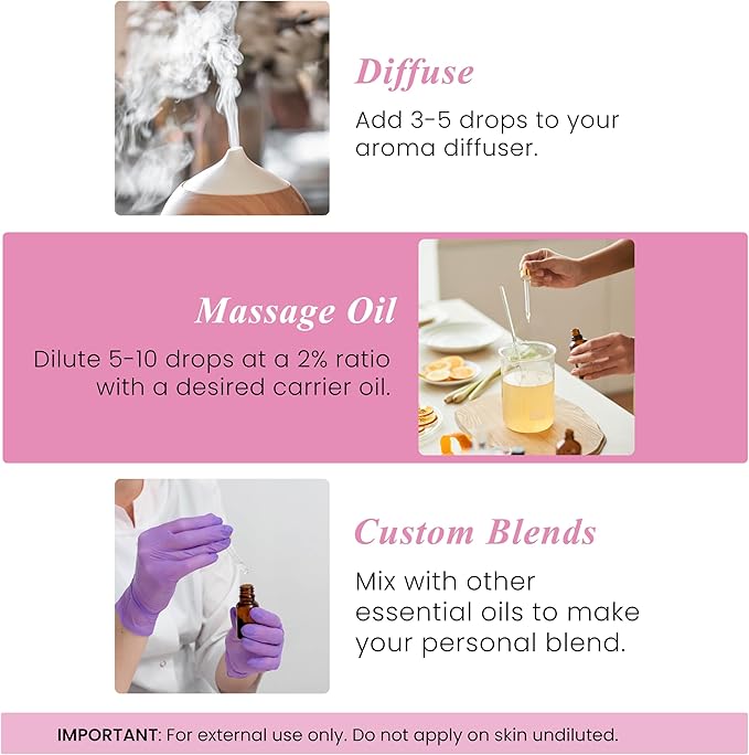 Handcraft Blends Geranium Essential Oil – 1 Fl Oz – 100% Pure and Natural – Premium Grade Essential Oil for Diffuser and Aromatherapy, Skin, Massage, Candle and Soap Making Fragrance - Bloomnest