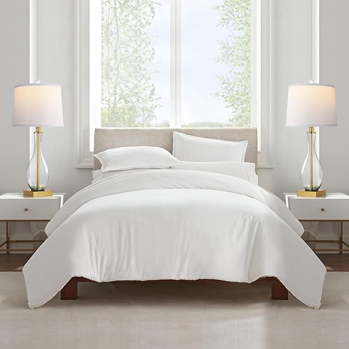 WIHTU Table Lamps Set of 2 with Touch Control, 27" Bedside Desk Lamps for Nightstand Decorations, 3-Way Dimmable Modern Glass Table lamp with USB C and A Charging Ports, Gold (LED Bulbs Included) - Bloomnest