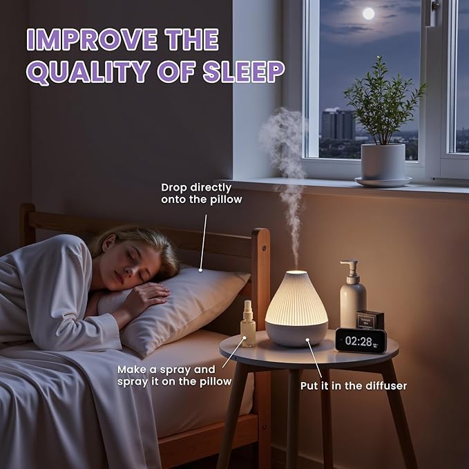 EVOKE OCCU Lavender Essential Oil for Sleeping Aid in The Bedroom, Relaxation in The Office Living Room & DIY Wool Dryer Balls - 4 Fl Oz - Bloomnest