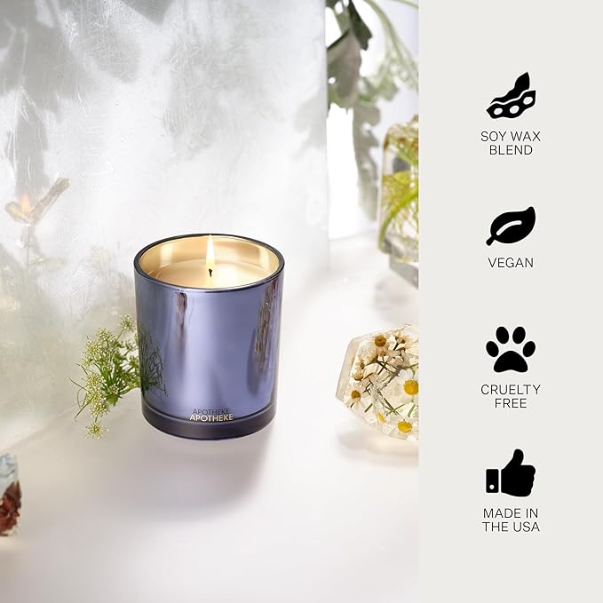 Apotheke Signature Candle Scented Candles for Home, Cardamom Chestnut - 10.5 oz Seasonal Soy Wax Jar Candle - Long-Lasting Fall Scented Fragrance with Perfume-Grade Essential Oils - Bloomnest