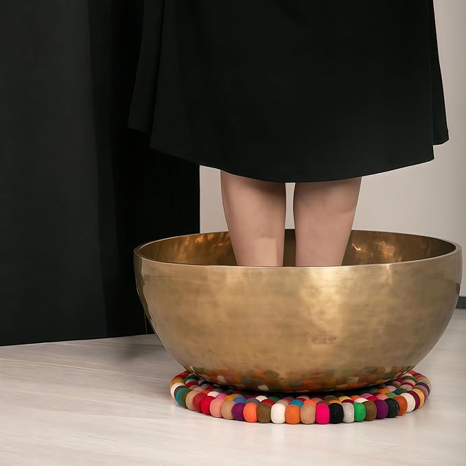 Tibetan Singing Bowl Set - Meditation Sound Bowl Handmade in Nepal for Chakra Healing, Mindfulness, Stress Relief ARTPARK