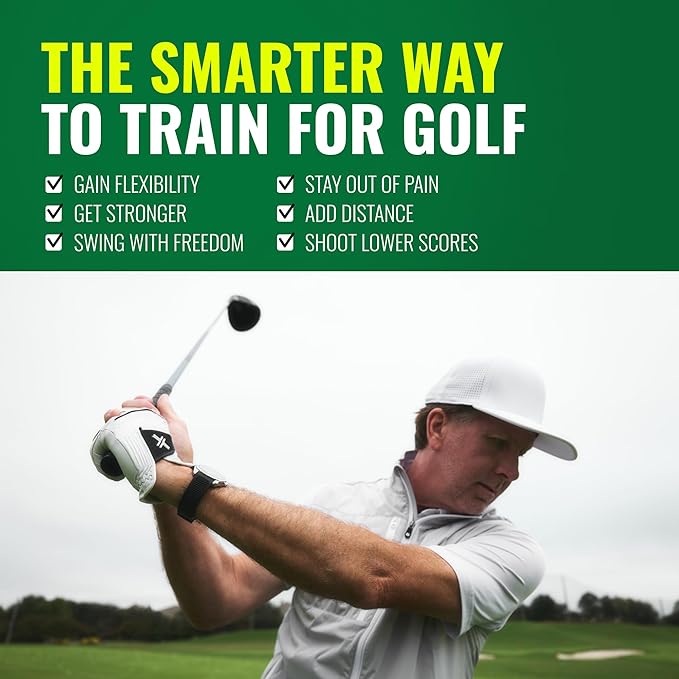 GolfForever Swing Trainer – Golf Training & Fitness System for Strength, Flexibility & Swing Power – Includes 30-Day Membership & Training Bar for Golf-Specific Workouts - Bloomnest