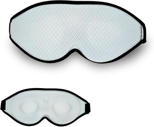 3D Sleep Mask, 100% Blackout 3D Contoured Sleep Eye Mask, Comfortable & Super Soft Sleeping Mask with Adjustable Straps for Women, Men, Sleeping Travel Yoga Naps (Baby Blue) - Bloomnest