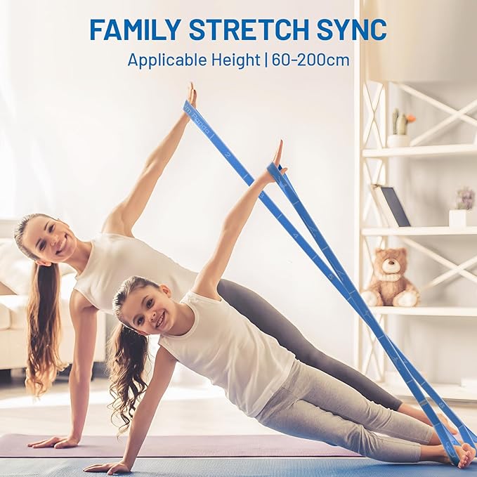 Slim Panda Stretch Strap, Dance Stretch Bands Flexibility, Elastic Yoga Stretching Strap with 9 Loops for Physical Therapy, Pilates, Yoga, Ballet, Gymnastics Stretching Bands for Exercise - Bloomnest