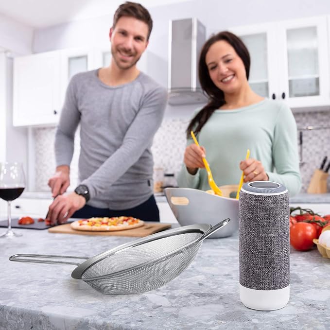 Walfos 7.8 Inch Fine Mesh Strainer, Premium Stainless Steel Colanders and Sifters, with Reinforced Frame and Sturdy Handle, Perfect for Sift, Strain, Drain and Rinse Vegetables, Pastas and Tea - Bloomnest