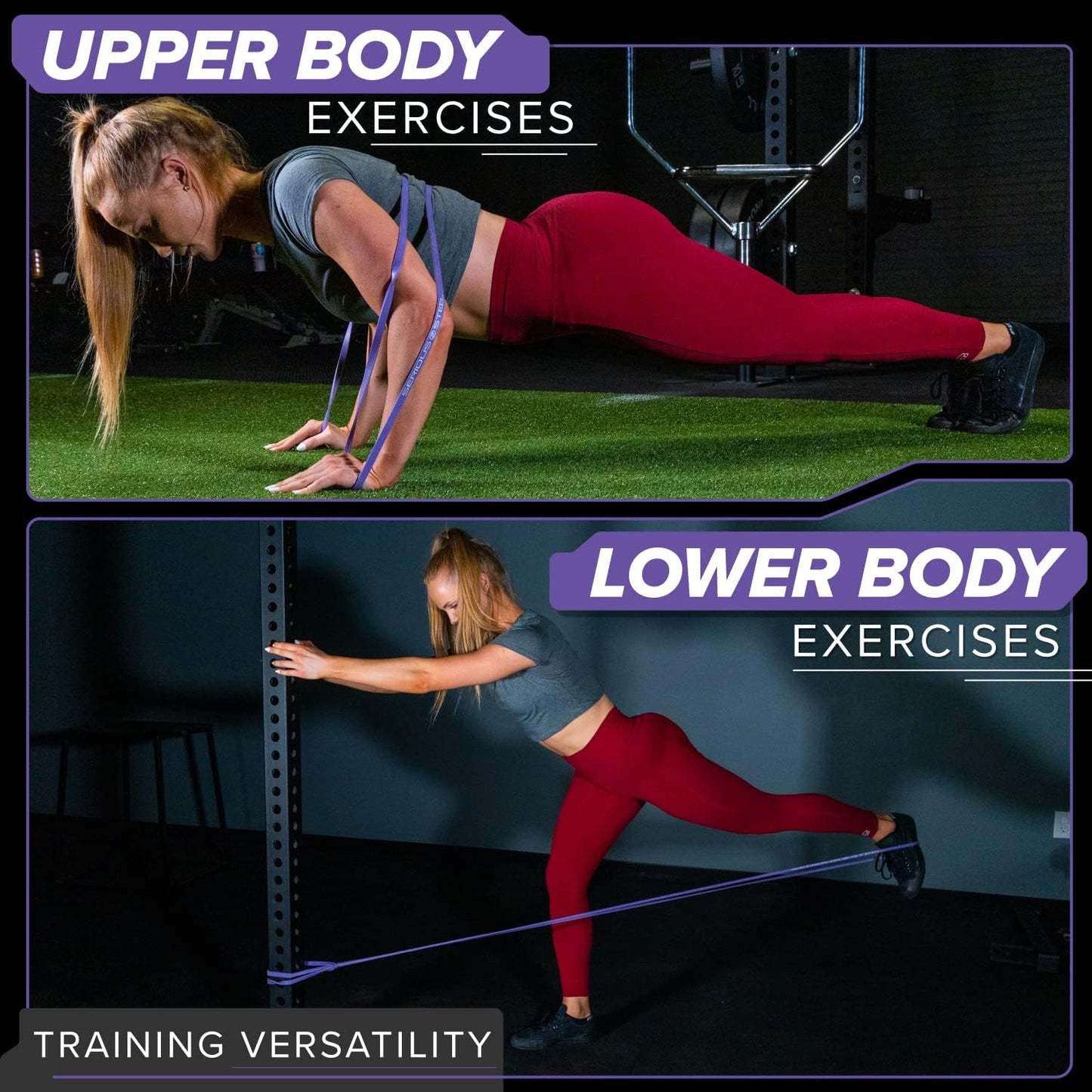 SERIOUS STEEL FITNESS Assisted 41" Pull-Up Band, Resistance & Stretch, Powerlifting & Pull-up Assist Loop (Single Band)