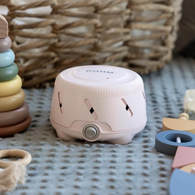 Yogasleep Dohm Uno White Noise Sound Machine, Natural Pink Noise from a Real Fan, Adjustable Tone & Noise Canceling for Office Privacy & Meditation, Sleep Aid for Travel, Baby & Adults (Pink) - Bloomnest