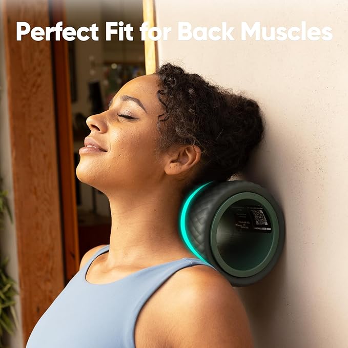 FitBeast Back Roller - Deep Tissue Massage Wheel, Yoga Wheel & Back Stretcher for Pain Relief (6'') - Bloomnest