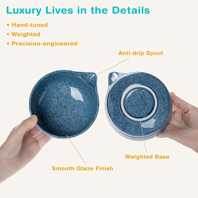 Premium Matcha Ceremony Set – Complete 9-Pcs Ritual Kit – Presented in Luxury Magnetic Gift Box, Perfect for Gifting or Self-Care (Gem Blue) - Bloomnest