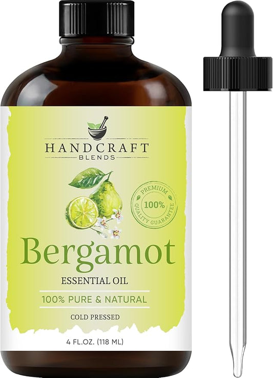 Handcraft Blends Bergamot Essential Oil – Huge 4 Fl Oz – 100% Pure and Natural – Premium Grade Essential Oil for Diffuser and Aromatherapy, Skin, Massage, Candle and Soap Making Fragrance - Bloomnest