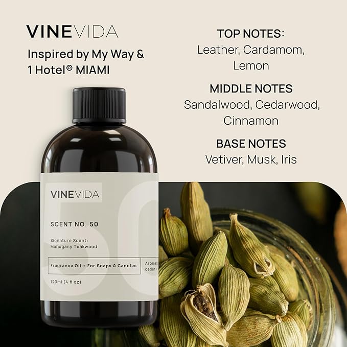 VINEVIDA [128 Fl Oz] Scent NO. 1000 Inspired by My Way Fragrance Oil For Cold Air Diffuser, Aromatic Notes of Leather Lemon Sandalwood, Essential Oil for Diffuser Oil Refill & Air Freshener Room Spray - Bloomnest
