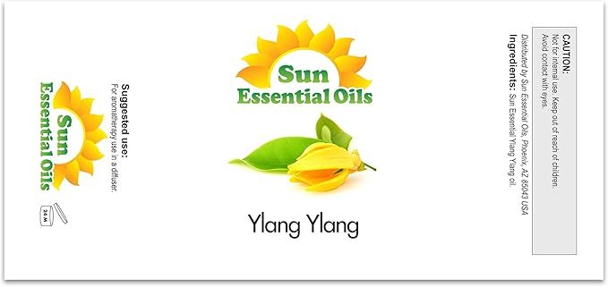 Sun Essential Oils Ylang Ylang Essential Oil – Aromatherapy Oil – (2 Fluid Ounces) - Bloomnest