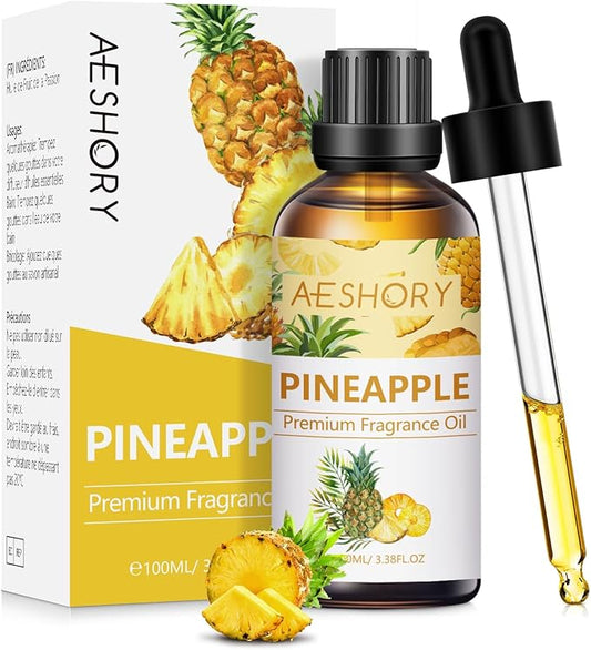 Pineapple Fragrance Oil 3.38FL.OZ - Aromatherapy Essential Oils for Diffusers for Home, Cedar Scented Oils for Massage, Soap Candle Making Scents - 100ML - Bloomnest