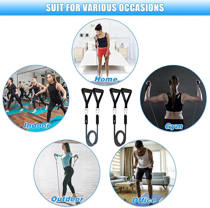 Brebebe Door Anchor Strap for Resistance Bands Exercises, Multi Point Anchor Gym Attachment for Home Fitness, Portable Door Band Resistance Workout Equipment, Easy to Install, Punch-Free, Nail-Free - Bloomnest