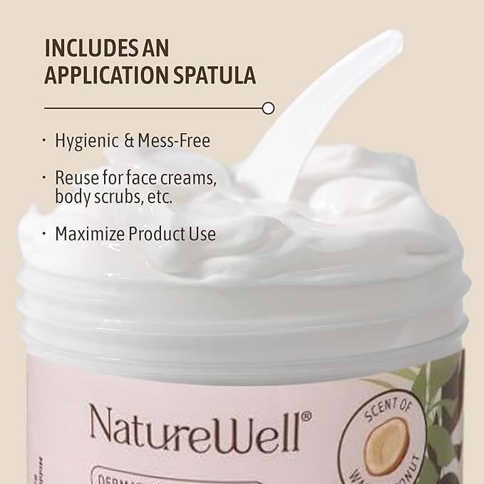 NATURE WELL Hydrate & Soften Coconut Oil Moisturizing Cream for Face, Body, & Hands, Non-Greasy, Intense Hydration & Luxurious Feel, Revives Dry & Sensitive Skin, Superfood for Your Skin, 16 Oz