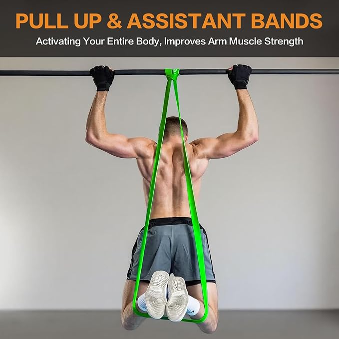 Resistance Bands, Pull Up Bands, Pull Up Assistance Bands Set for Men & Women, Exercise Workout Bands for Working Out, Body Stretching, Physical Therapy, Muscle Training - Bloomnest