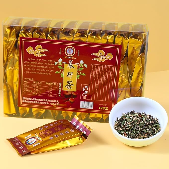 FullChea - Liver Detox Tea - 30 Teabags Herbalism Traditional Chinese Liver Cleanse Tea - Including Chrysanthemum, Jasmine, Mulberry Leaf, Momordica Grosvenor, Yine Abrus - Bloomnest