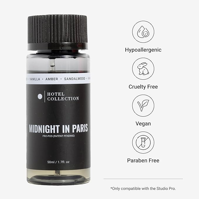 Hotel Collection Diffuser Oil-Midnight in Paris Pro-Pod-Aromatherapy Essential Fragrance Oil-Hints of Lemon, Bergamot, Jasmine& Amber-50ML 1.7 Fl oz - Bloomnest