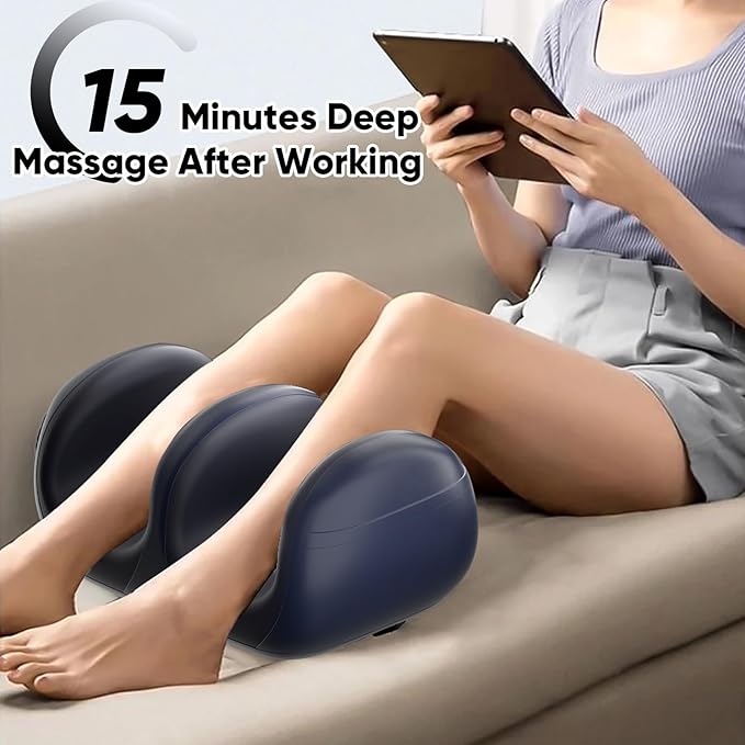 Cordless Rechargeable Foot Massager, 2025 Upgraded Foot Massager with Heat for Cord Remote Control, Portable for Home/Office Use, Gifts for Dad, Mom - Bloomnest