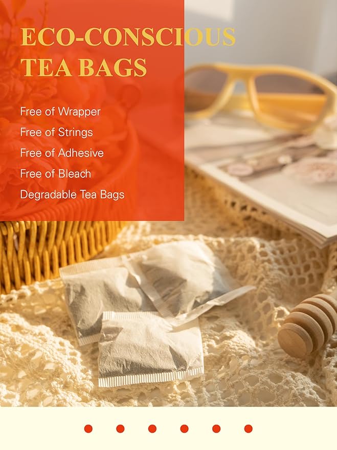 GLDNT Organic Lapsang Souchong Tea Bags, Organic Smoked Black Tea, Caffeinated, Full-Bodied Taste, Hot & Iced Tea, 100 Count - Bloomnest