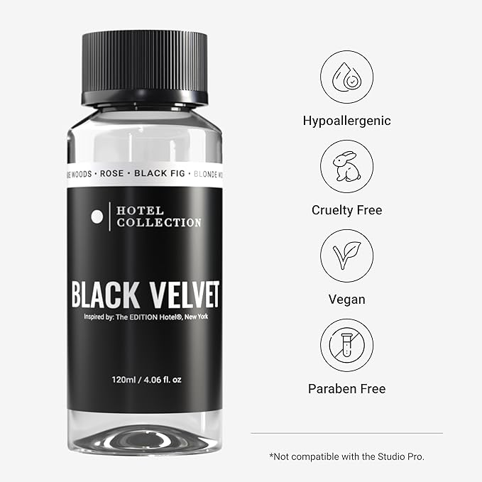 Hotel Collection Diffuser Oil - Black Velvet - Aromatherapy Essential Fragrance Oil - Blonde Woods, Rose, and Black Fig - 120ML 4.1 Fl oz - Bloomnest