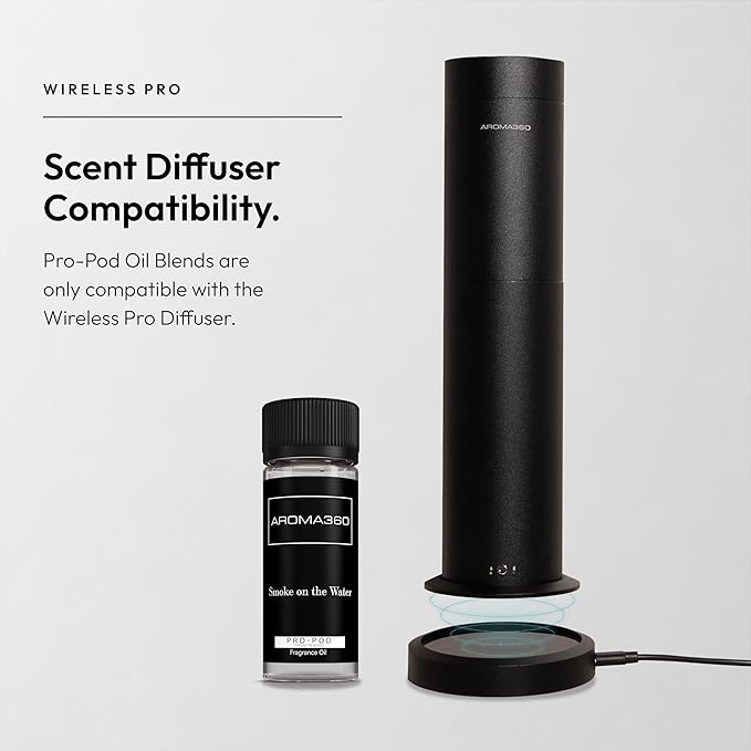 Aroma360 Pro Pod - Fragrance Oil Inspired Tobacco Vanille - Scent Includes Bergamot, Ginger & Vanilla - Smoke on The Water, 50mL/1.7 fl oz - Bloomnest