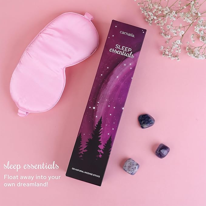Carnatia Sleep Essentials Incense Sticks – Set of 6 Relaxing Scents for Deep Sleep, Stress Relief & Calm | Natural, Slow-Burning Aromatherapy for Restful Nights, Better Sleep & Evening Rituals!