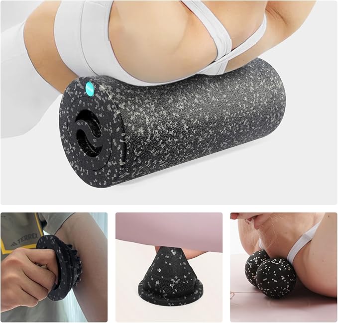 5-in-1 Foam Roller Set for Muscle Recovery – Includes Yoga Roller, Massage Ball, Peanut Ball, Cone, and Acupressure Disc – for Back, Legs, and Full Body Relief - Bloomnest