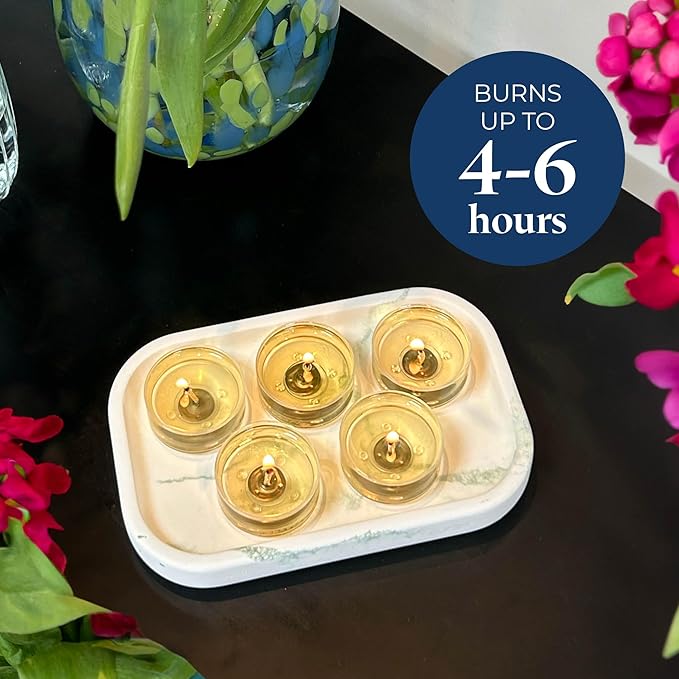 PartyLite Set of 12 Tea Lights Candles, Creamy Coconut Milk with Orange Flower Scent, Aromatherapy Scented Candles Gift Set, Up to 4 to 6 Hours Burn Time - Bloomnest