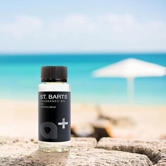 Aromar+ Fragrance Oil – St. Bartz-Inspired by Blue Moon Perfume – Luxury Hotel Scent Experience with Geranium, Lavender & Sandalwood – for Waterless Diffusers – Lasting Home Aroma – 60mL - Bloomnest