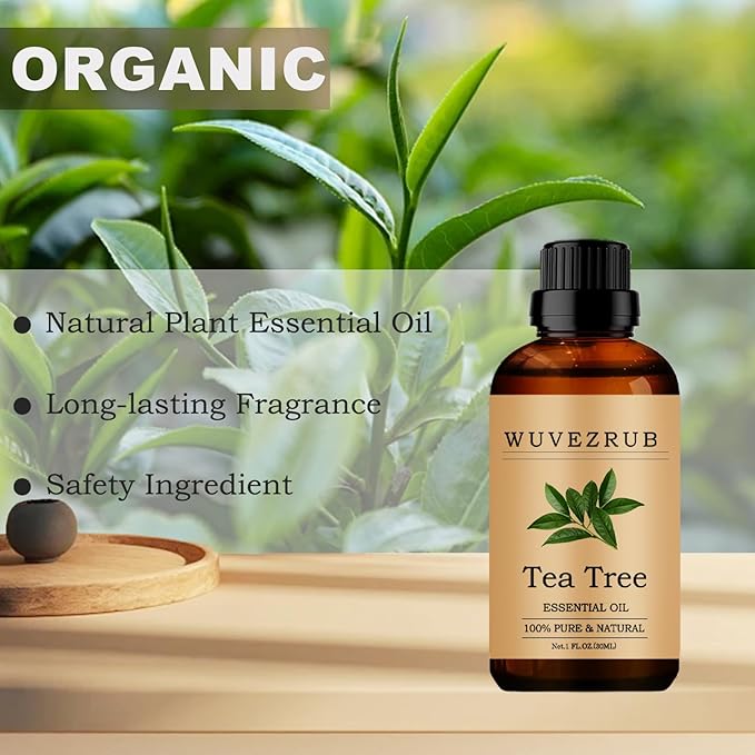 Tea Tree Essential Oil, 30ML 100% Pure and Natural, for Aromatherapy Diffuser - Tea Tree /1 Fl Oz - Bloomnest