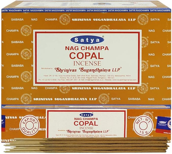 Copal Incense Sticks and Incense Stick Holder Bundle Insence Insense Satya - Bloomnest