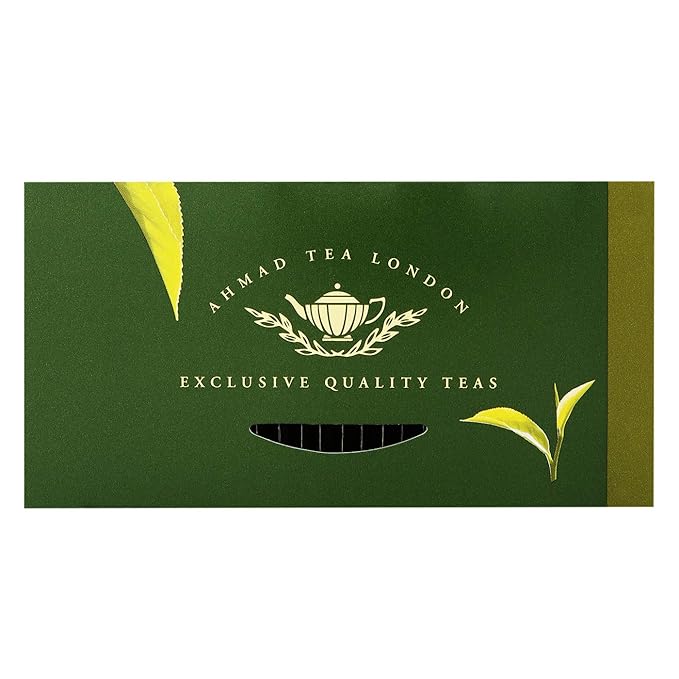 Ahmad Tea Green Tea, Green Tea Mint Teabags, 100 ct - Caffeinated and Sugar-Free (Pack of 3) - Bloomnest